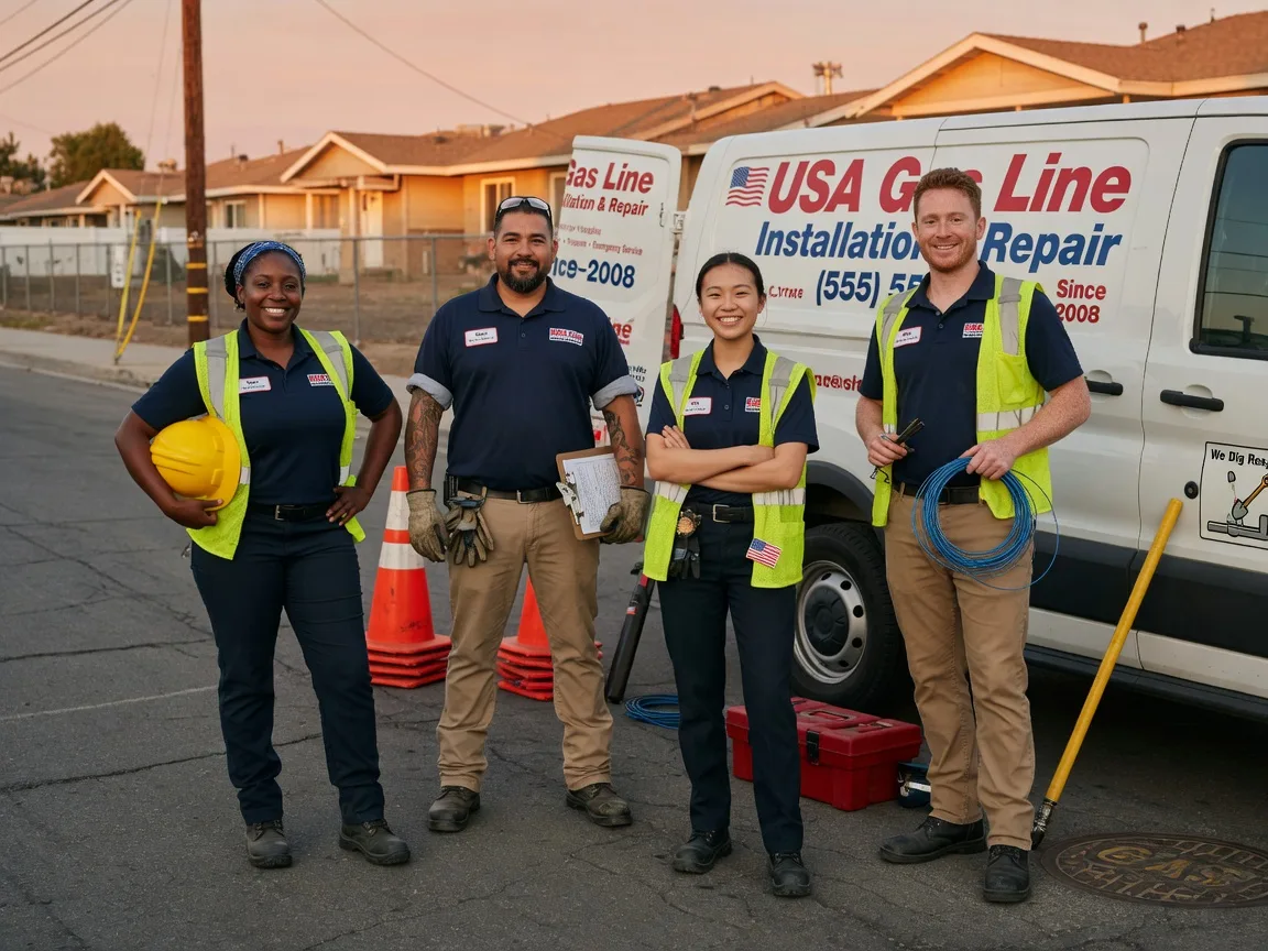 Gas Line Installation company in Ruso, ND